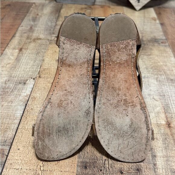 Bed Stu Soto tan rustic Brown Leather Sandals 10 - Picture 8 of 11